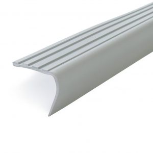 STAIR NOSING 38x37MM LIGHT GREY GRILLED 2500MM