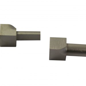 INNER CORNER PIECE 10MM BRIGHT SILVER ALUMINIUM ROUND