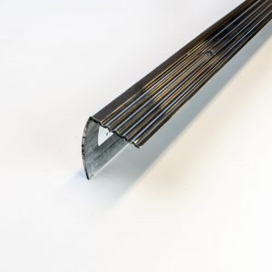 STAIR NOSING 32x45MM ALUMINIUM POLISHED GRILLED 3000MM