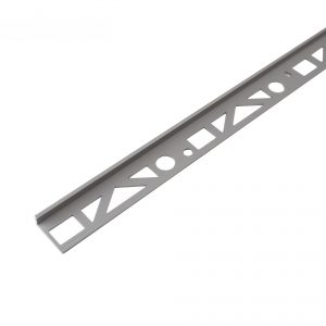 AVSLUTNINGSPROFIL FÖR KAKEL 8MM LJUS GRÅ PLAST 2500MM