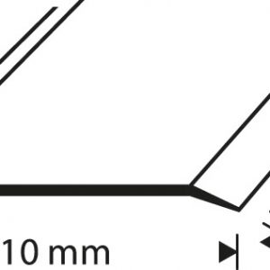 COVER STRIP 110MM STAINLESS STEEL BRUSHED SMOOTH 3000MM