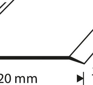 COVER STRIP 120MM BRASS SMOOTH 3000MM