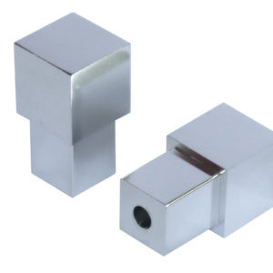 NELIÖKULMAPALA 12MM SILVER ALUMIINI SISÄ- JA ULKOKULMAAN