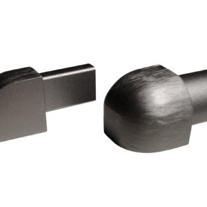 OUTER CORNER PIECE 10MM NORDIC GRAPHITE ALUMINIUM ROUND
