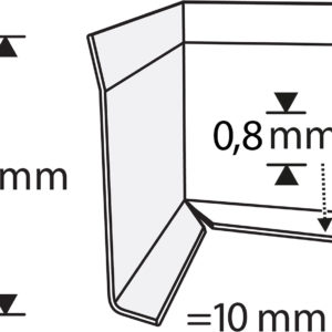 INNER CORNER FOR JLRST 40 HI 0,8 SKIRTING STAINLESS STEEL 40MM