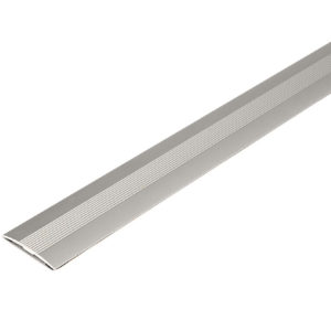 SELF-ADHESIVE COVERSTRIP 38MM SILVER ANODIZED GRILLED 3000MM
