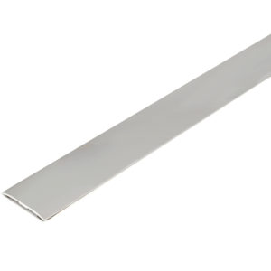 SELF-ADHESIVE COVERSTRIP 38MM SILVER ANODIZED SMOOTH 3000MM