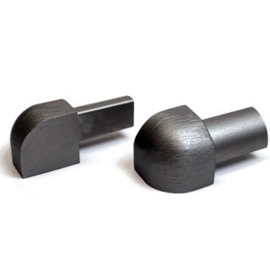 OUTER CORNER PIECE 8MM NORDIC GRAPHITE ALUMINIUM ROUND