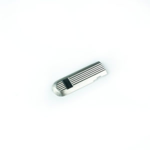 End piece for Guidance strip 20x5mm Stainless steel Grooved 62mm