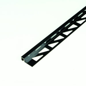 KAKELLIST 8MM ROSTFRITT STÅL BRIGHT BLACK KVADRAT 2700MM