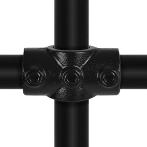 22D: TWO SOCKET CROSS 42,4 MM BLACK