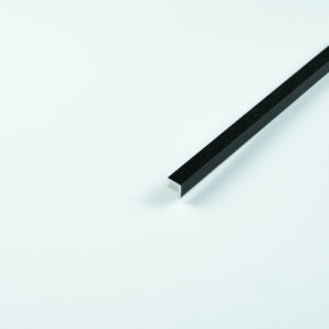 CORNER TRIM 10X10X2MM CARBON BLACK ALUMINIUM 3000MM
