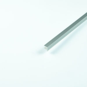 CORNER TRIM 10X10X2MM SILVER ANODIZED ALUMINIUM 1000MM