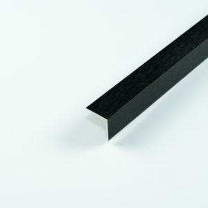 HOBBY-STŪRA PROFILS 25X25MM CARBON BLACK AR LĪMLENTU 3000MM