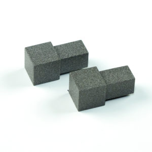 SQUARE CORNER PIECE 10MM GREY RUSTIC ALUMINIUM FOR INNER AND OUTER CORNERS