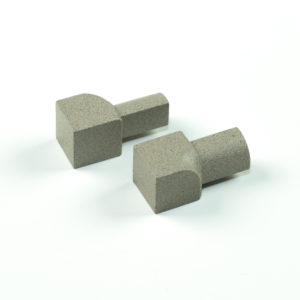 INNER CORNER PIECE 10MM MUD RUSTIC ALUMINIUM ROUND