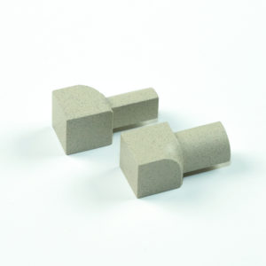 INNER CORNER PIECE 10MM SAND RUSTIC ALUMINIUM ROUND