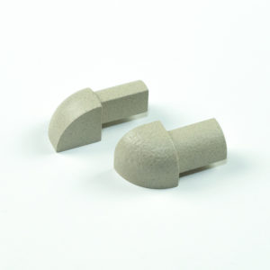 OUTER CORNER PIECE 10MM SAND RUSTIC ALUMINIUM ROUND