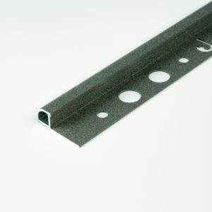 TILE TRIM 12MM GREY RUSTIC ALUMINIUM ROUND 2700MM