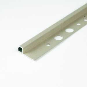 TILE TRIM 12MM MUD RUSTIC ALUMINIUM ROUND 2700MM