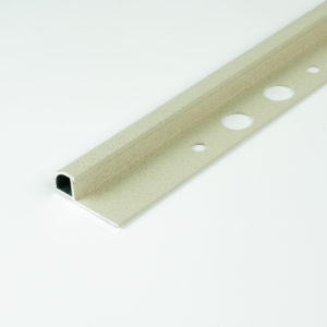 TILE TRIM 12MM SAND RUSTIC ALUMINIUM ROUND 2700MM