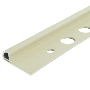 TILE TRIM 8MM WHITE SAND RUSTIC ALUMINIUM ROUND 2700MM