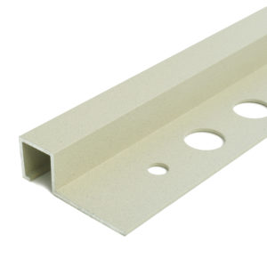 KAKELLIST 12MM WHITE SAND RUSTIC ALUMINIUM KVADRAT 2700MM