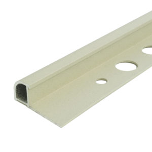 TILE TRIM 12MM WHITE SAND RUSTIC ALUMINIUM ROUND 2700MM