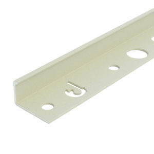 FINISHING PROFILE FOR TILES 12,5MM WHITE SAND RUSTIC 2500MM