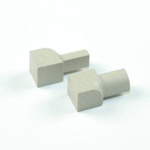 INNER CORNER PIECE 10MM WHITE SAND RUSTIC ALUMINIUM ROUND