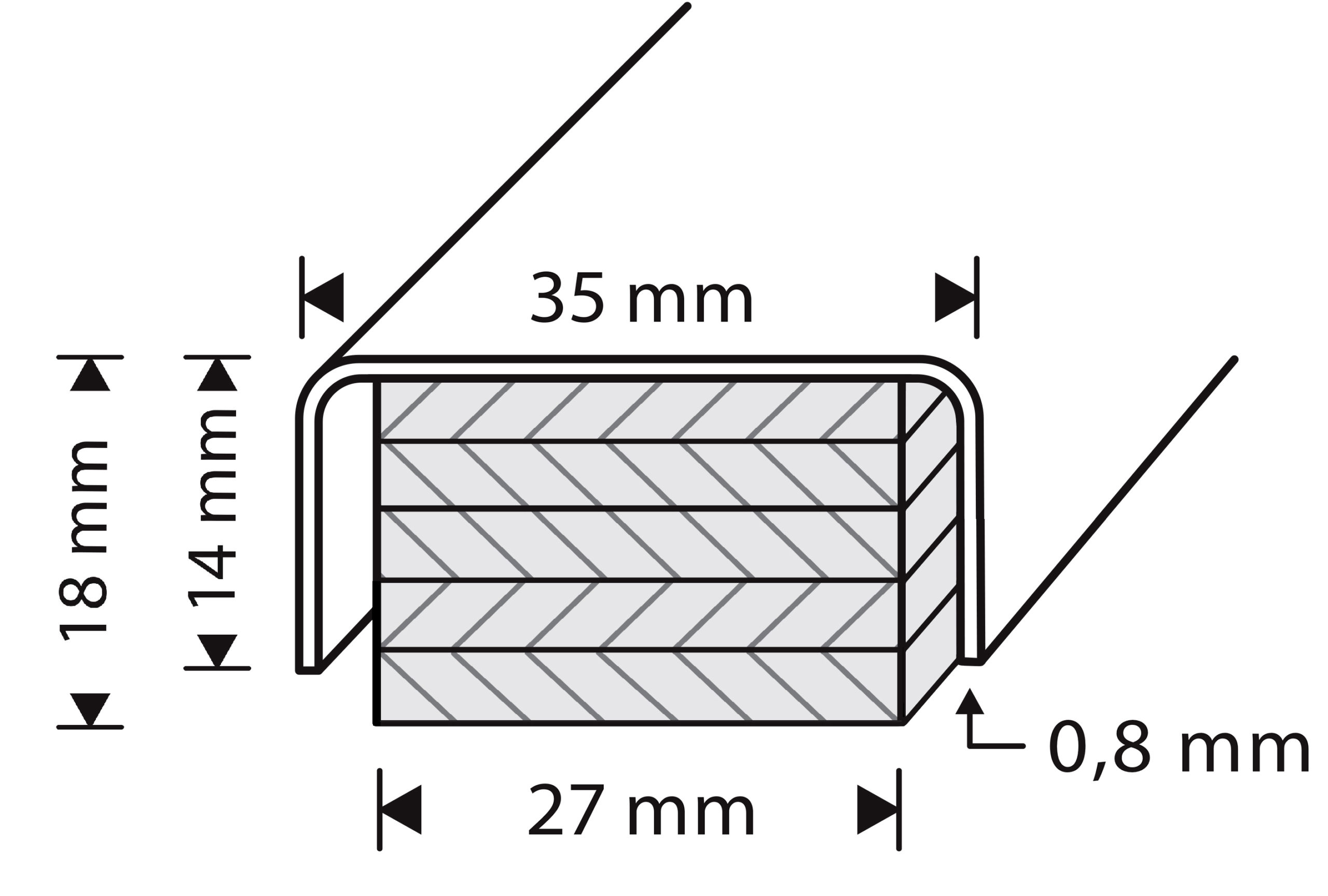 RST-KYNNYS 18X35 RST HIOTTU SILEÄ 1020MM - Image 2