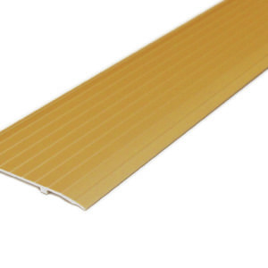 OBORRAD SKARVLIST 100MM GULD ANODISERAD RÄFFLAD 1800MM